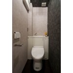 背部キャビネット付きタンクレスのようなトイレを