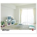白を基調にすることにより視覚的に部屋が広く見える効果があります。