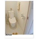 トイレはたくさんの色を使わずにやさしい白色で統一しています。