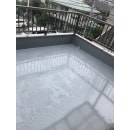 屋上に防水加工した後の写真です。
