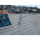 屋根は断熱塗料ガイナを施工しました。
