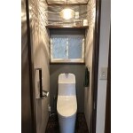 お掃除しやすいトイレ一体型にリフォーム