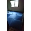 和室に和紙カラー畳で、まるでラグを敷き詰めたように仕上がっています