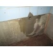 洗面台への取替当日、配管をやり直し
壁をモルタルで補修しました。