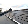 防火性、耐久性、耐震性に優れたガルバリウム鋼板の屋根です。