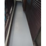 バルコニーの床を補強し、防水塗装！