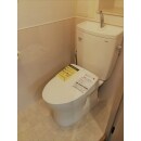 トイレは、TOTO　ピュアレストQR、アプリコットF1を使用しました。
お客様のご希望により、腰壁を取付けました。
腰壁はパネルタイプなので汚れてもお掃除がラクです。