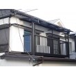 軽量金属屋根に葺き替えとバルコニー交換後屋根設置