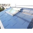 ２液弱溶剤シリコン系屋根用高日射反射率遮熱塗料サーモアイＳｉで塗装仕上げ