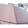２液弱溶剤シリコン系屋根用高日射反射率遮熱塗料での塗装仕上げ
