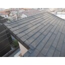 コロニアル屋根にディプロマット屋根を重ね葺きしました。