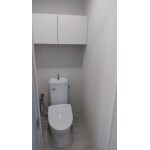 トイレ背面にエコカラットを設置しています。