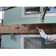 木材は腐食に強い防虫・防腐剤注入材にさらに防虫・防腐効果の高いステイン塗料を２度塗りしました。