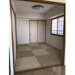 和室の畳交換　モダンなヘリナシ半畳