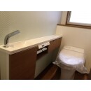 タンクレストイレと壁付け手洗い器新設