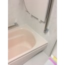 浴槽も可愛らしいピンク色！