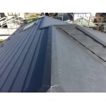 屋根ガルバニウム鋼板　カバー工法