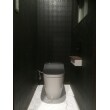 黒で統一されたトイレとてもかっこいいです。