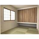 半畳の琉球風畳を採用し、明るいモダンな和室へ変身しました。寒さ対策として断熱材と内窓の入れ替えも行いました。