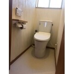 お掃除が楽な快適トイレが完成です。