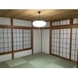 淵のない琉球畳でモダンな和室にリフォームしました。
壁や屋根も張り替え、明るく和める空間になりました。