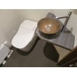 ジャパニーズモダンな雰囲気に、アクセントとなる陶器のボールがトイレ空間とは思えない素敵な仕上がりになりました。