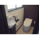 おトイレもお部屋のトーンに合わせて　家全体をトータルにコーディネートしています。