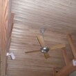 吹き抜け天井にはシーリングファンを設置する事で季節ごとの空調効率をUPさせます。