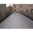 屋上の防水シート表面が劣化していましたので耐候性、耐水性がある塗料を選びました。