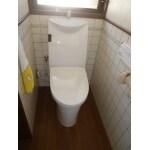 トイレリフォーム　掃除が楽ですっきりきれいなトイレに！