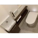 自動水栓手洗いを設置、おしゃれで快適空間なタンクレストイレ