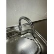 『タッチレス水栓』
手がふさがった状態でもタッチレスなので、水やお湯を出す事ができるのでとても便利です！