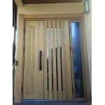 引き戸から開き戸へ、玄関ドア交換リフォーム