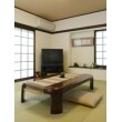 真壁風の純和風な内装とモダンな琉球畳を組み合わせ、とてもおしゃれでゆったりとした時間が流れるような落ち着いた雰囲気の和室に仕上がりました。琉球畳はフローリングの洋室とも自然に馴染むのが特徴です。

