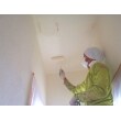 室内の壁と天井には、遮熱性が高く、冷暖房効率を高めるガイナを塗布。