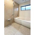 708.ベージュで揃えたお風呂