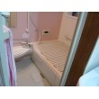 ユニットバスと浴室はピンクで明るい雰囲気にしました。