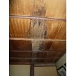 和室の天井は雨漏れの為、シミが大きくつき表面も剥離してしまいました。