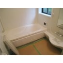 以前より、一回り大きくなった浴室。

段差もなくなり、快適なバスルームの完成です。
