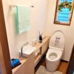 収納力豊富！トイレをゆったりくつろげる空間に！