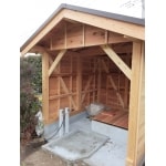 【建替】最近では珍しい井戸小屋を無垢の杉や檜を使って改修