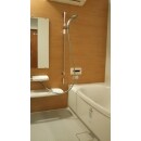 カウンターが取り外せて洗いにくい壁や床のお掃除が簡単に。浴槽からの排水でうずを起こし排水口をキレイにする、くるりんポイ排水口。浴室掃除の見方です。