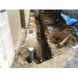 排水管後　新規給水管も引き直し工事