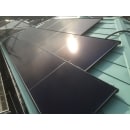 ソーラーフロンティアの太陽光発電パネルは黒を基調としているため、太陽光発電システムが設置されていてもお屋根がとてもスタイリッシュに見えます。