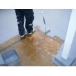 床の防水工事。 