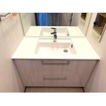 １面鏡をそのまま活かした洗面下台交換