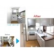 機能的な収納と効率が良い収納で、スッキリとしたキッチンスペース！																	
