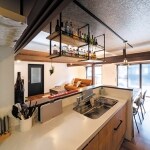 男前インテリアにマッチする家具のようなキッチン （キッチン ...