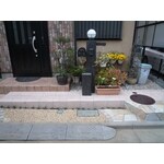 玄関廻りと駐車場のタイル工事 外構 エクステリア リフォーム事例 施工事例 No B229 リフォーム会社紹介サイト ホームプロ