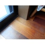 床のキズが消えた補修工事